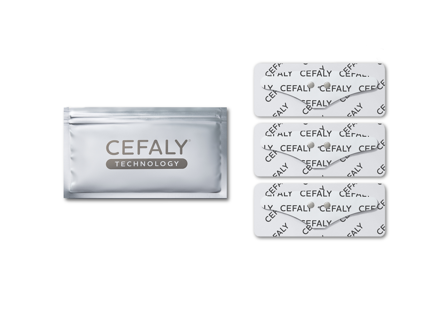 3 Hypoallergenic electrodes blue gel to CEFALY® e-TNS