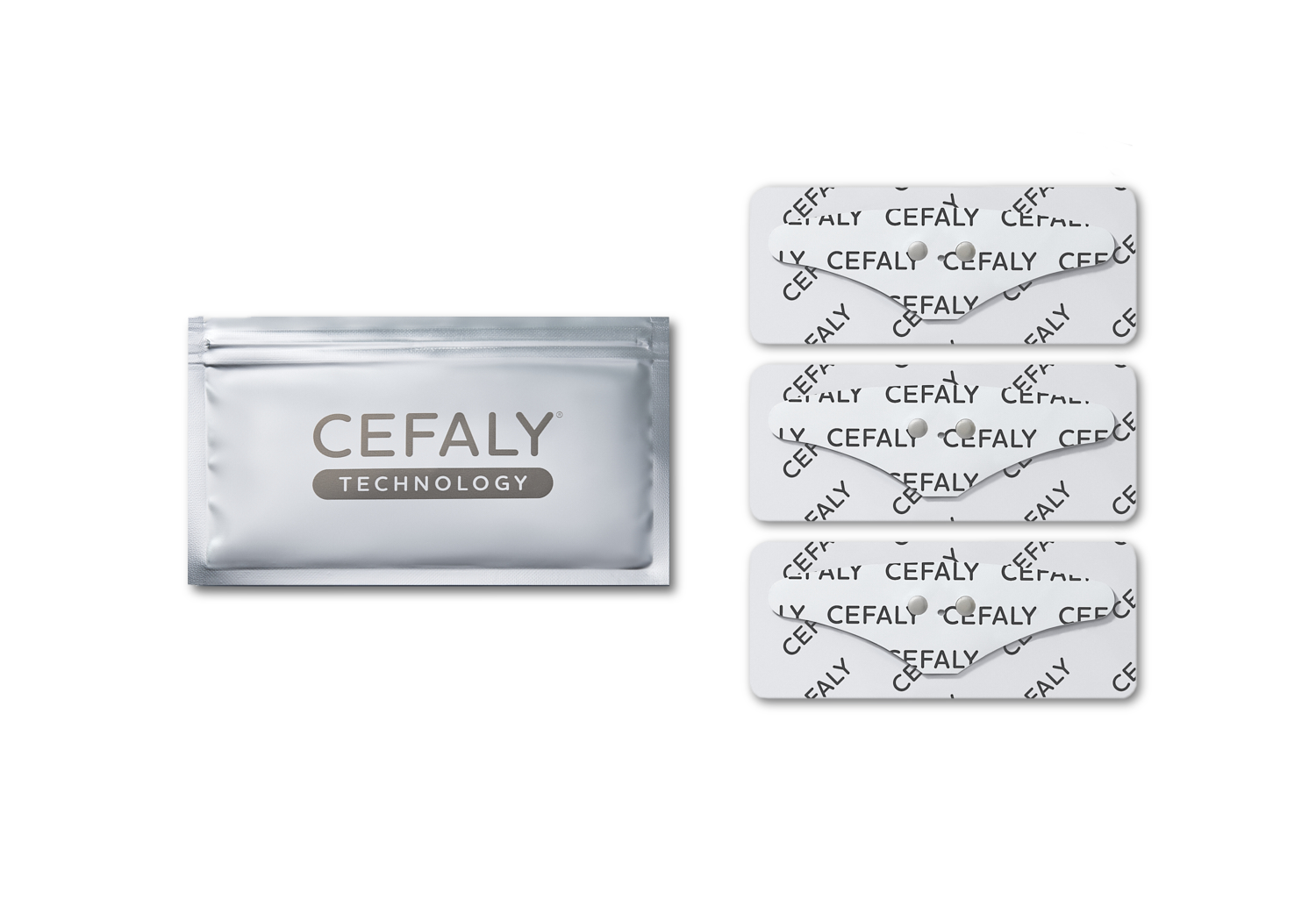 3 multi-use Electrodes for CEFALY® e-TNS